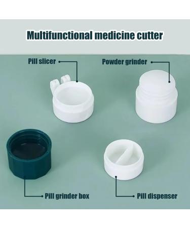 Buy Pill Crushers & Splitters - 2pcs Travel Pill Cutter & Organizer for Vitamins - International Shipping Available - Buy Online on GoSupps.com