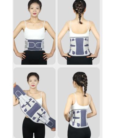 XWSM Adjustable Back Bandage Lumbar Pear Belt for Pain Relief - Sciatica & Scoliosis Support for Men & Women (Black Size M) - Buy Online on GoSupps.com
