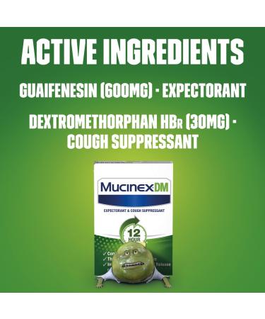 Mucinex DM 12 Hour Expectorant & Cough Suppressant Tablets - 20 Count | International Shipping Available - Buy Online on GoSupps.com