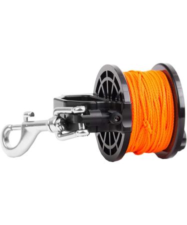 Dive Rite Slide Lock Safety Reel - 140 ft #24 Orange Line | Secure Underwater Diving Equipment - Buy Online on GoSupps.com