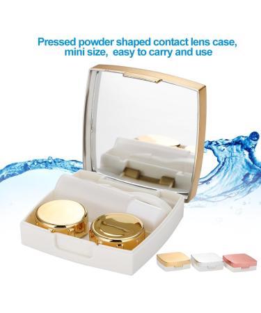 Agate 3-Color Contact Lenses with Etui Tweezers & Solution Bottles - Travel-Friendly Gold Color Lenses for Eyes - Buy Online on GoSupps.com