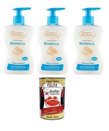 Italian Gourmet E.R. Champagne Foam Marseille Cream Soap Savon cr me de marseille 3 x 300 ml + Italian Gourmet Pulp 400 g