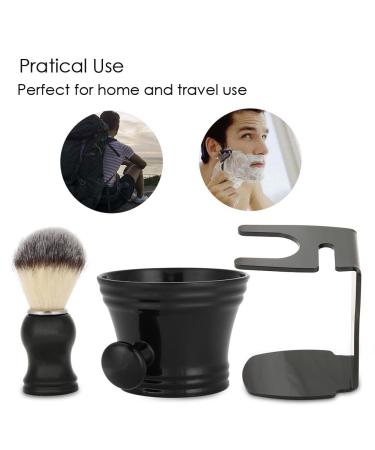 3 in 1 Complete Shaving Brush Set - Traditional Shaving Soap Bowl & Beard Grooming Brush Holder | International Shipping Available - Buy Online on GoSupps.com