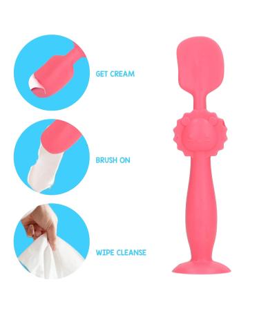 Buy Baby Butt Cream Applicator | Soft Silicone Diaper Cream Spatula with Suction Base (Red) - Best for Diapering Care - Buy Online on GoSupps.com