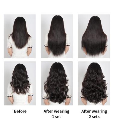 Brown Chestnut Clip in Hair Extensions - 22 Inch Synthetic 5PCS Set for Women - Halloween Hairpiece for Natural Thick Hair - Golden Copper Highlights - Full Head Coverage - Long Straight Style - Buy Online on GoSupps.com
