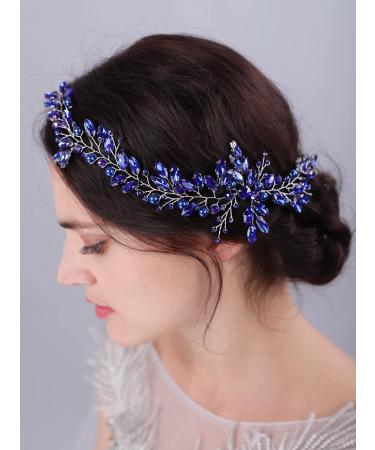 JWICOS Crystal Wedding Headband for Brides | Pearl Bridal Hair Vine (Green Gold) - Buy Online on GoSupps.com