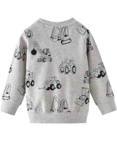 Shop Little Hand Baby Boys Sweatshirt - Warm Pullover Streetwear for Kids 1-7 Years - Bulldozer Design - Buy Online on GoSupps.com