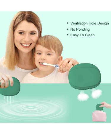 Silicone Retainer Case with Vent Holes for Invisalign | Travel & Sports Dental Storage - Green - Buy Online on GoSupps.com
