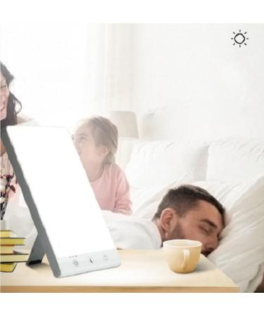 Light Therapy Lamp UV-Free 10000 Lux Timer Function Adjustable Brightness Cool White & Warm Light 90 Rotatable Stand - Buy Online on GoSupps.com