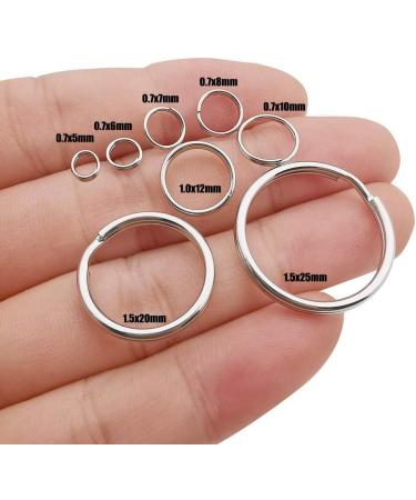 250pcs Stainless Steel Split Rings Double Loop Jump Rings for Jewelry Making - 1.0x12mm-12653 - Buy Online on GoSupps.com