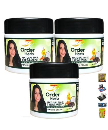 Order Herb by Tai Orathai Hair For Dry & Damaged hair Natural Hair Treatment Smooth Healthy 200ml (of 3) By Beautygoodshop Get Free For You Beauty Gifts