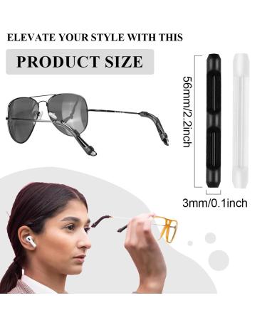 Ksjehw Silicone Anti-Slip Covers for Glasses - 20 Pairs Comfort Brackets & Ears - Ideal Accessories for Glasses & Sunglasses - Buy Online on GoSupps.com