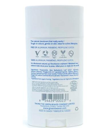 Green Beaver Unscented Natural Deodorant Stick - 24 Hour Protection Aluminum Free 1.76 Oz - Shop Now - Buy Online on GoSupps.com