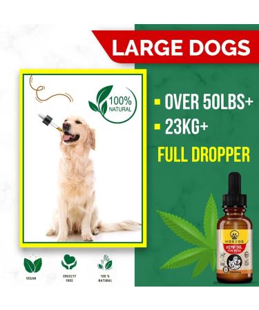 MOBDOG Hemp Oil for Dogs UK 350 000mg- Dog Calming Product with Omega 3 6 9 Pure Bliss in Every Drop -Promoting Comfort Joint Health & Digestion - Buy Online on GoSupps.com