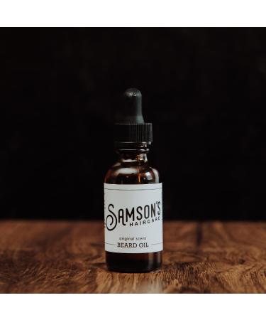 Samson S Haircare Beard Oil - Moisturizing & Softening for Itchy Dry Skin & Coarse Facial Hair - 1 oz - International Shipping Available - Buy Online on GoSupps.com