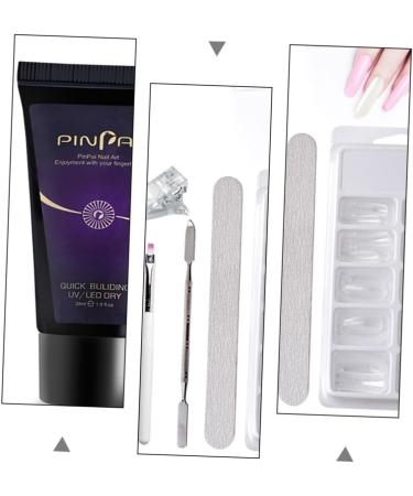 FRCOLOR 1set Set Nail Extension Glue Set Gel Manicure Nail Tools Nail Tips Gel Nail Lengthen Kit Nail Builder Gel Kit Nail Extension Kit Nail Art Brush Nail Brush Strengthen Plastic - Buy Online on GoSupps.com