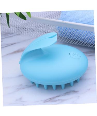Fomiyes Hair Washing Brush & Scalp Massager - Handheld Bunny Rab Oil Massage Device in Sky Blue - Glowing Shampoo Brush for Relaxation & Hair Care - Buy Online on GoSupps.com