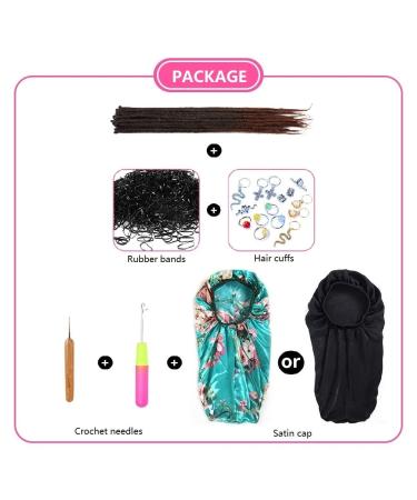 Handmade 20 Inch Synthetic Dreadlock Extensions - 0.6cm Thin Crochet Hair for Hip-Hop Style - Soft Dreads - 20 Strand in MT1B-30# Colors - Buy Online on GoSupps.com