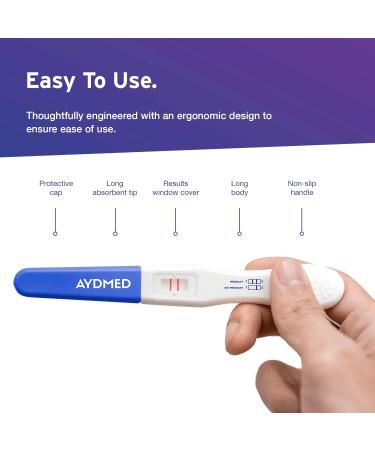 Aydmed Professional Ultra Early Pregnancy Test Dip Cards | 5 Pack | 99% Accuracy | Test 6 Days Before Missed Period - Buy Online on GoSupps.com