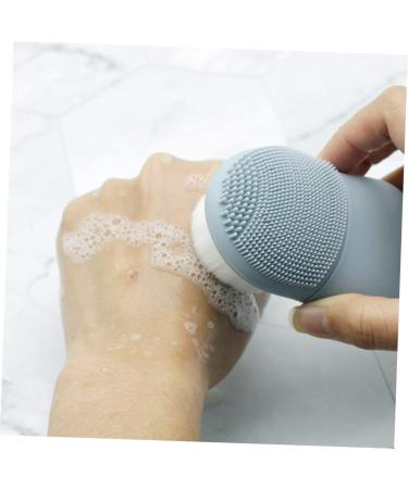 1pc Electric Cleaning Handheld Mat Scrubber Cleaning Brush Electric Manual Cleansing Brush Pore Cleaning Brush Facial Cleaning Brush Cleansing Dual Brush Detergent Face - Buy Online on GoSupps.com
