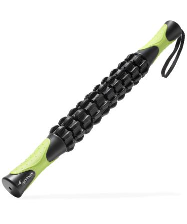 Sportneer Muscle Roller Massage Stick for Athletes, Deep Tissue Body Massage Stick Tools,Calf Roller, Back Leg Massager for Sore Muscle Pain Relief & Recovery, Cramping,Tightness, Soothing Cramp Black