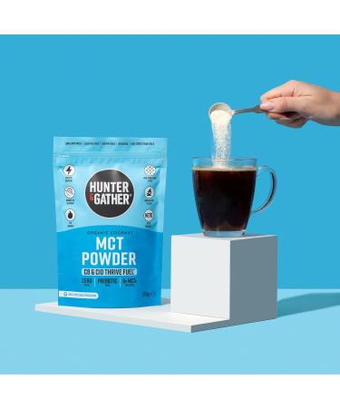 Organic MCT Powder C8 & C10 (250g) | Keto Friendly | Flavourless | Bulletproof & Fatty Coffee | Seed & Vegetable Oil Free - Buy Online on GoSupps.com