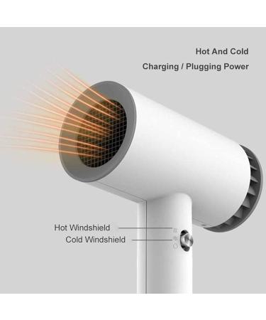 Portable Cordless Hair Dryer Wireless Hair Dryer USB Rechargeable Blow Dryer Quick Drying & Low Noise Suitable for Families Pregnant Women Children - Buy Online on GoSupps.com