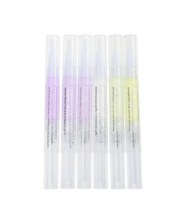 6 Pi ces Stylo Huile Cuticules Ongles Nourrissant Soin Hydratant Anti-cuticule Morte pour Ongles Naturels Gel et Acryliques Usage Salon et Maison