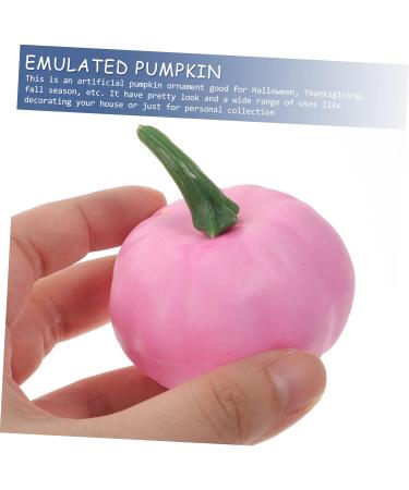 HOMSFOU 48 Pcs Artificial Pumpkin Mini Fake Pumpkins Pumpkin Model Simulation Pumpkin Decor Pink Fall Decor Decorative Pumpkins Lifelike Pumpkins Thanksgiving Foam Household Little Pumpkin - Buy Online on GoSupps.com