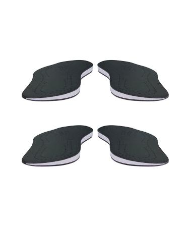 2 pairs of leather-healing wedge insoles correction of supination pronation orthopedic shoe inserts for foot alignment knock-knee pain arch legs o/x-leg (color: 1 size: 41/42) 41/42 1