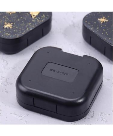 Shop Cloxk's Starry Sky Contact Lens Etui | 1PC Fall Black Kit with Mirror Perfect for Women! - Buy Online on GoSupps.com