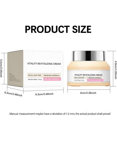  SONGVISON Vitality Revitalizing Cream moisturizing and priming cream softens wrinkles firms and hydrates the skin increases elasticity for face and body light formula 60 ml - Buy Online on GoSupps.com