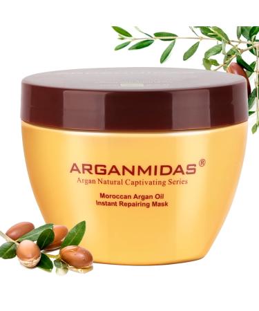 Hair Mask for Dry Damaged Hair Treatment Instant Repair Mask Moroccan Argan Oil Moisturizing Deep Conditioner Hair Treatment Mask for