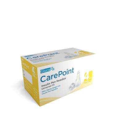 Carepoint Diabetic Insulin Pen Tips 31G x 4mm (100 Pcs/Box) by GlucoRX