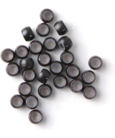 1000pcs Dark Brown Silicone Lined Nano Rings for Nano Tip Hair Extensions - Micro Nano Beads - Buy Online on GoSupps.com