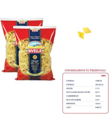  Divella DIVELLA Family Kit 12 packs of 500g pasta (butterflies ears knives rolls spaghetti restaurants tofe) + 3 bottles of tomato paste 640 g - Buy Online on GoSupps.com
