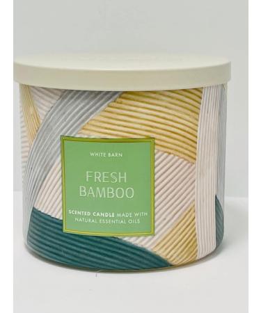 Buy Bath & Body Works White Barn 3-Wick Candle with Essential Oils - Fresh Bamboo 14.5 oz | 2022 Spring Scents - International Shipping Available - Buy Online on GoSupps.com