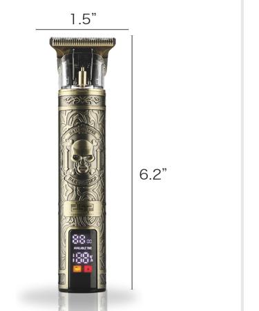 DSP Cordless Men's Beard Trimmer - Zero Gap LED 7500RPM Type-C Quick Charge 3-Speed with 4 Combs - Skull 91009 - Buy Online on GoSupps.com