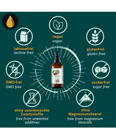 Omega 3 Algae Oil - 998mg DHA & 535mg EPA per 2.5ml | Vegan Fish Oil Alternative | Cherry Flavor - 100ml - Buy Online on GoSupps.com