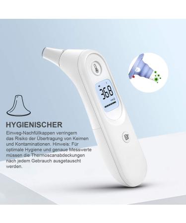 Buy Laoye 200 Disposable Protective Caps for Brown Thermoscan Ear Thermometers - 10 Boxes 20 Probe Covers - International Shipping Available - Buy Online on GoSupps.com
