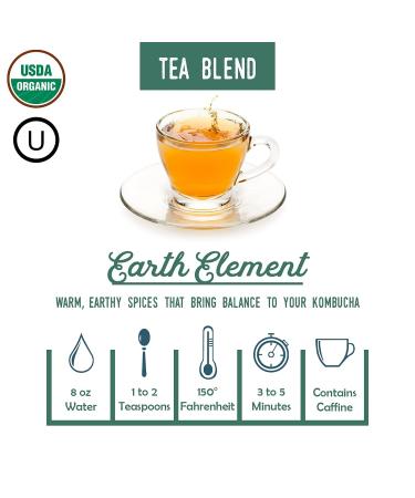 Fermentaholics USDA Certified Organic Earth Kombucha Tea Blend - Kosher Certified - Buy Online on GoSupps.com
