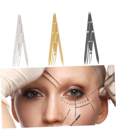 Ipetboom 2pcs Eyebrow Scale Vernier Caliper Gauge Ruler Eyebrow Measuring Ruler Adjustable Positioning Ruler 16X4.5X0.6CMx2pcs Blackx2pcs - Buy Online on GoSupps.com