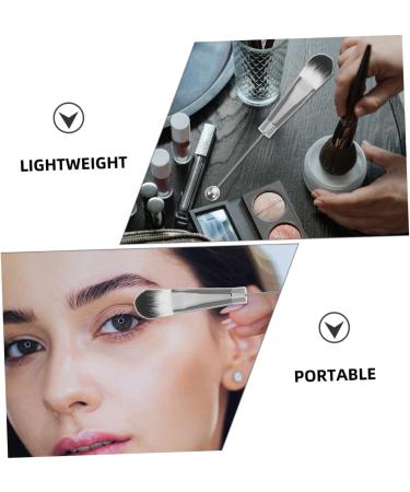 FRCOLOR 2 Sets Metal Handle Makeup Brush Eye Shadow Eyebrow Brush Eyeshadow Loose Powder Brush Eye Makeup Brush Makeup Brush for Women Blush Brush Concealer Brush Beaded Stainless Steel - Buy Online on GoSupps.com