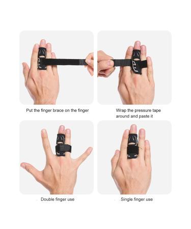 Finger Splint & Sleeve Support - Stabilizer Brace for Pain Relief Arthritis Sprains & Swelling - Premium Finger Guards for Injury Recovery - Buy Online on GoSupps.com