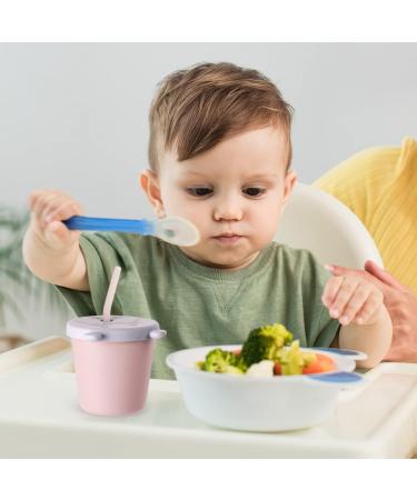 Haakaa Jolly Hippo Baby Straw Cup - Food Grade Silicone Sippy Cup for Infant 6+ Months | BPA Free Training Cup for Toddlers - Bluestone - Buy Online on GoSupps.com