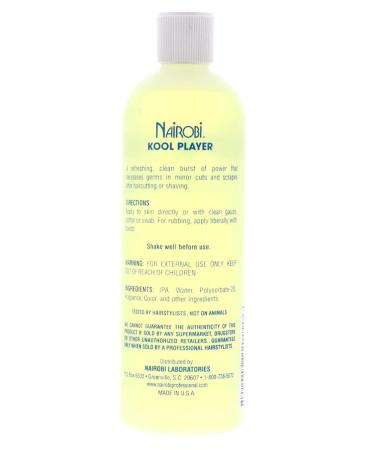 Nairobi Kool Player Antibacterial After Shave for Unisex - 16 oz Yellow | Shop Internationally - Buy Online on GoSupps.com