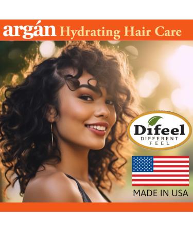 Difeel Argan Hydrating Hair Oil 8 oz - Premium Treatment for Dry & Natural Hair | Fast International Shipping - Buy Online on GoSupps.com