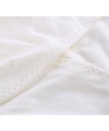 Manci Women's Nursing Maternity Top - Cotton V-Neck Ruched Waist Pajama Top (Size S, White and Black) - Buy Online on GoSupps.com