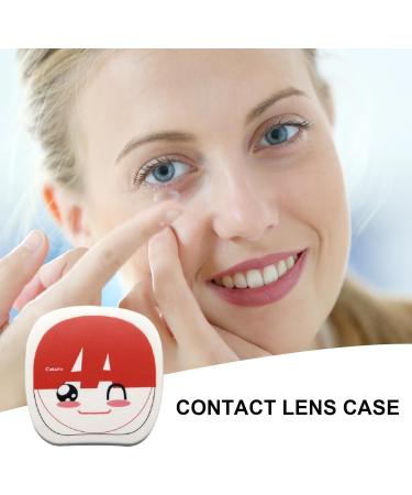 Buy Cute Cartoon Contact Lens Box Holder - Mini Storage Set for Left/Right Eye - Perfect for Outdoor Use | International Shipping Available - Buy Online on GoSupps.com