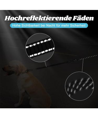 Buy Aystkniet Bungee Dog Drag Line - Shock-Absorbing Leash with Padded Handle & Lockable Hook | 3m 5m 10m 15m 20m 30m | Ideal for Medium & Large Dogs | Reflective Threads | International Shipping - Buy Online on GoSupps.com